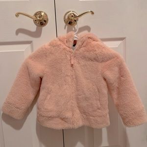 Eddie Bauer pink hooded coat, size 3T